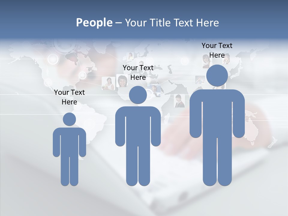 Icon Teamwork Link PowerPoint Template