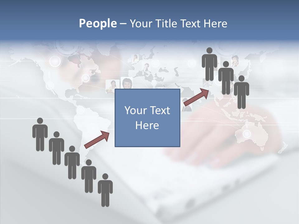 Icon Teamwork Link PowerPoint Template