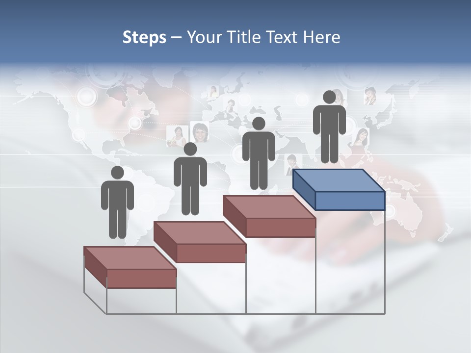 Icon Teamwork Link PowerPoint Template