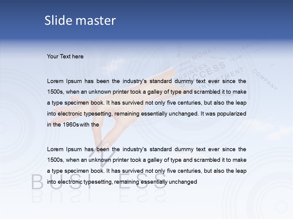 Newspaper Text Nobody PowerPoint Template