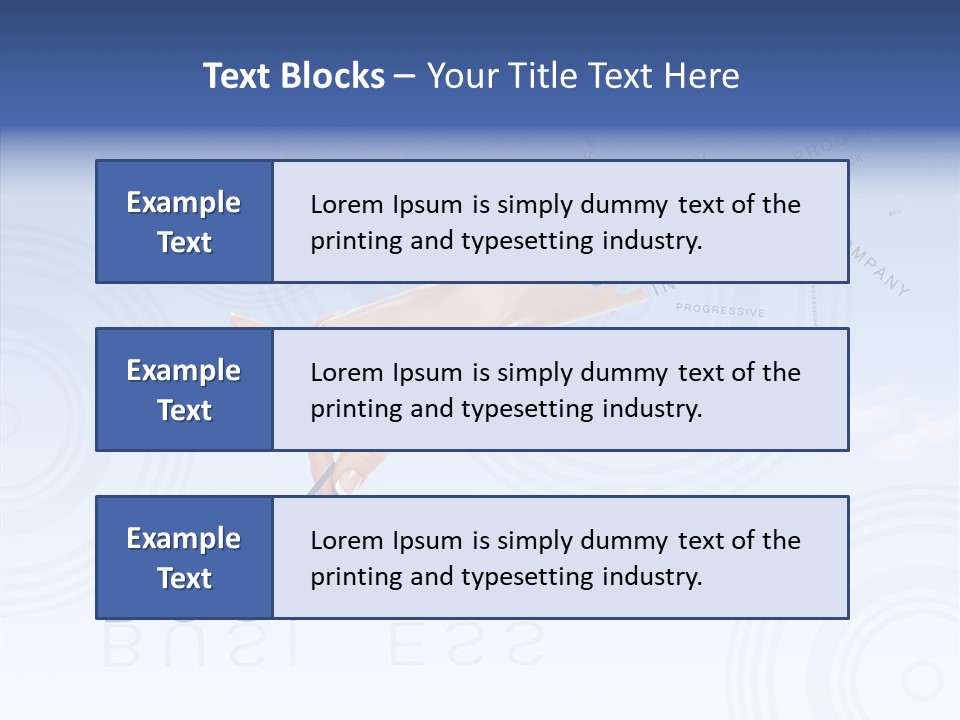 Newspaper Text Nobody PowerPoint Template