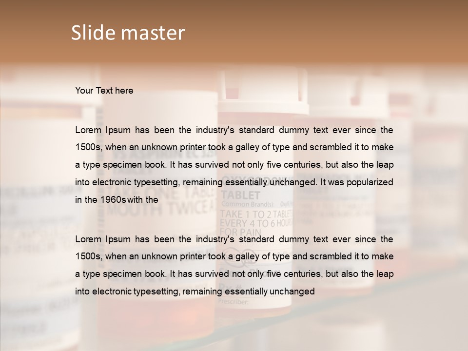 Pill Drug Medicine PowerPoint Template