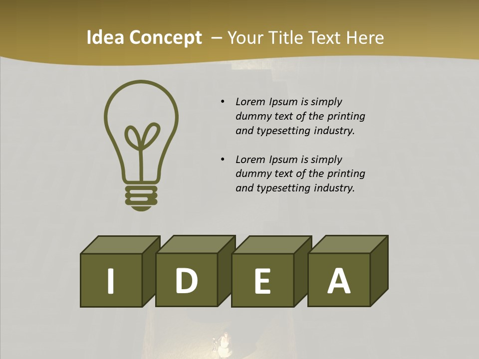 Search Lamp Confusion PowerPoint Template