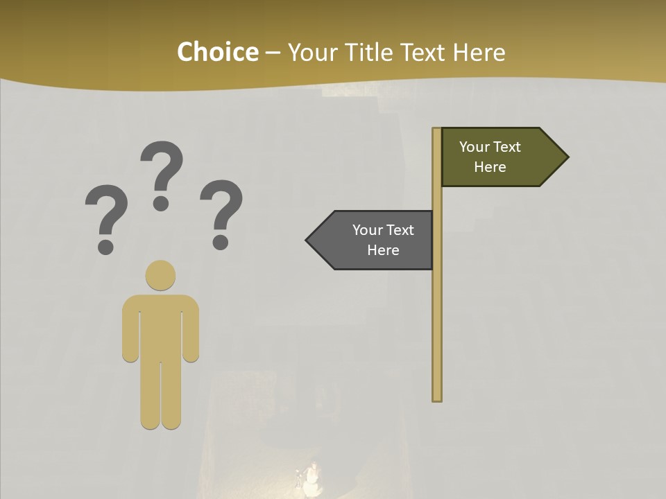 Search Lamp Confusion PowerPoint Template