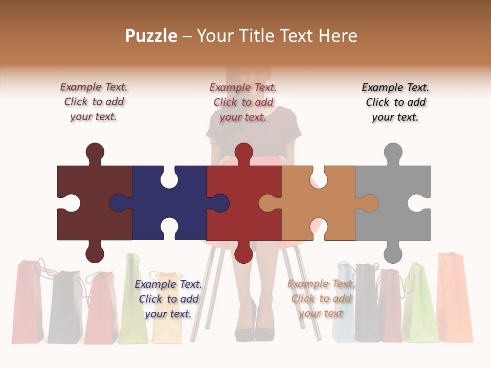 Dress Lady Store PowerPoint Template