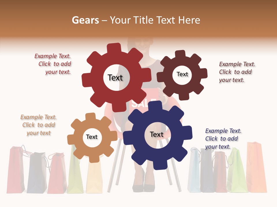 Dress Lady Store PowerPoint Template