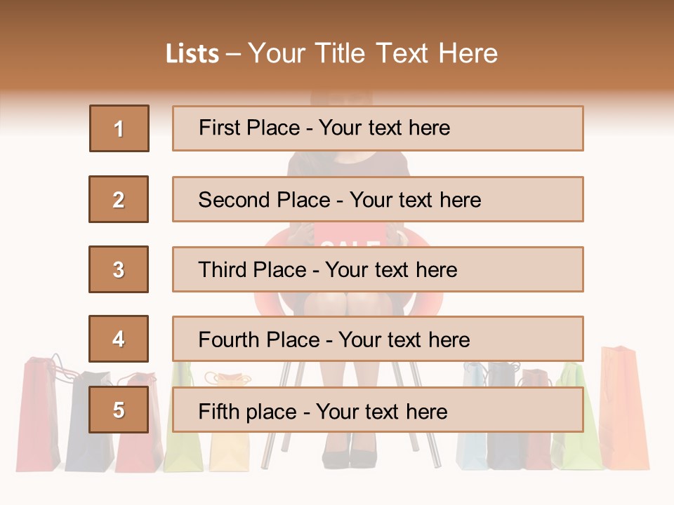 Dress Lady Store PowerPoint Template