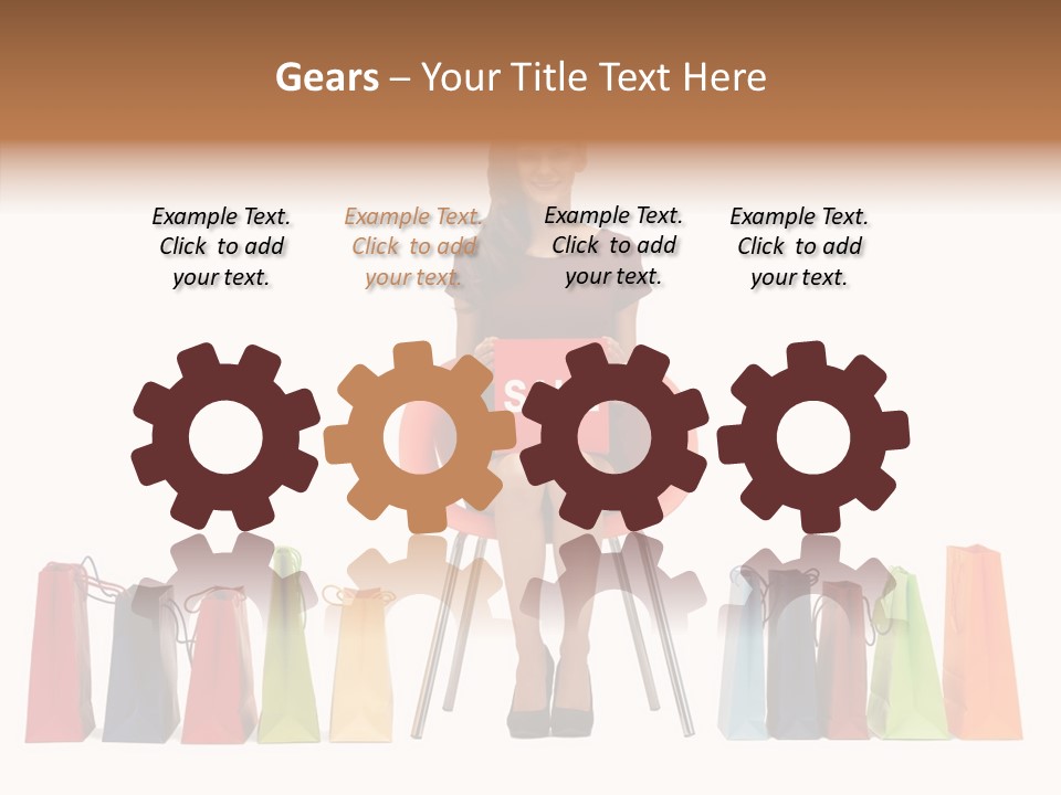 Dress Lady Store PowerPoint Template