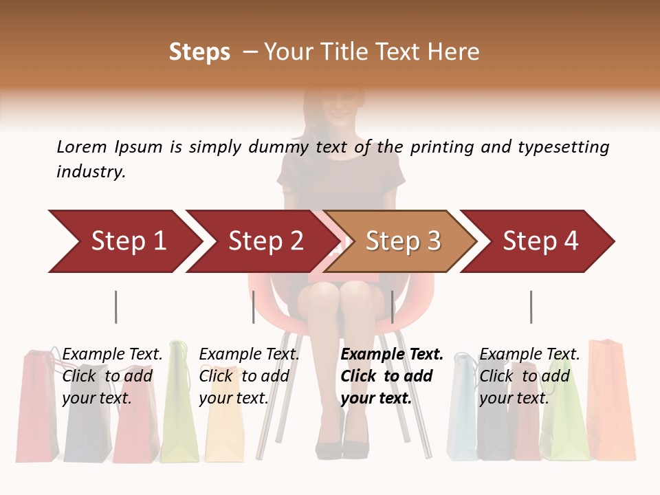 Dress Lady Store PowerPoint Template