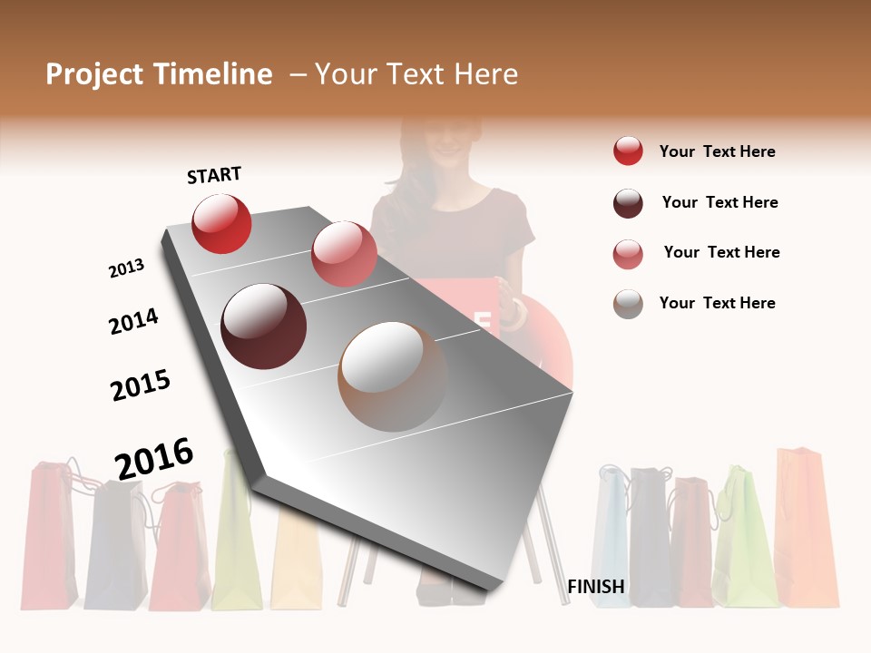 Dress Lady Store PowerPoint Template