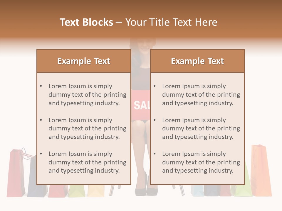 Dress Lady Store PowerPoint Template