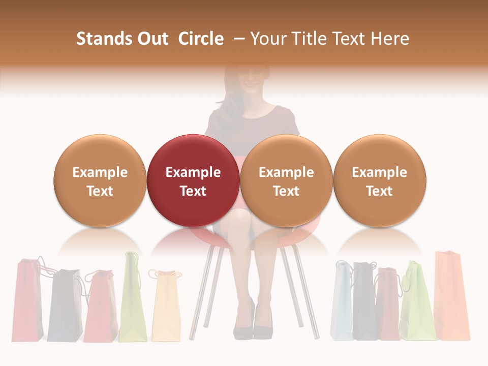 Dress Lady Store PowerPoint Template