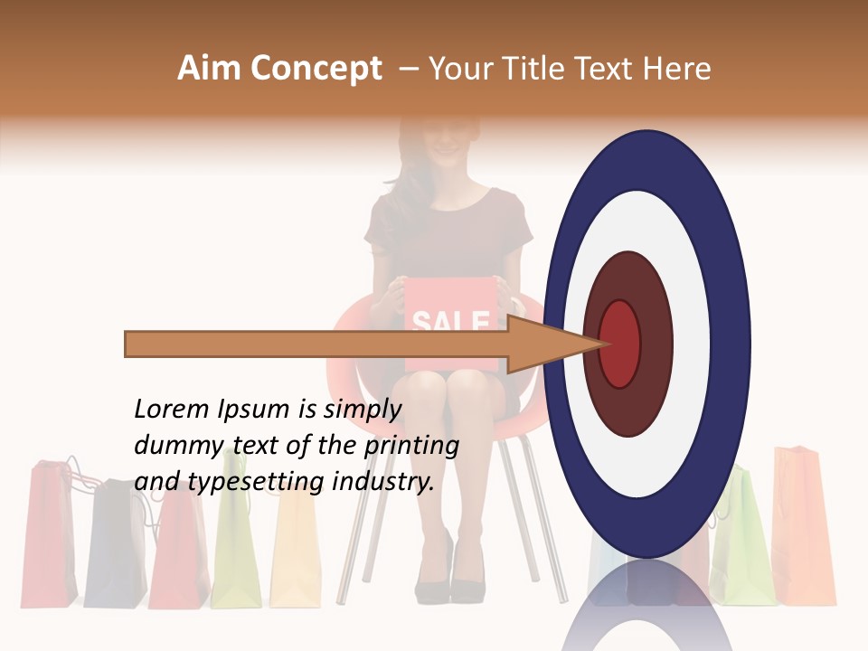 Dress Lady Store PowerPoint Template