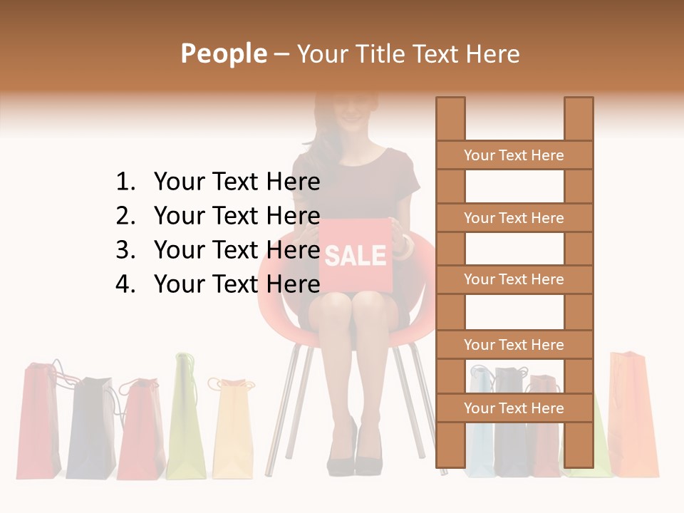 Dress Lady Store PowerPoint Template