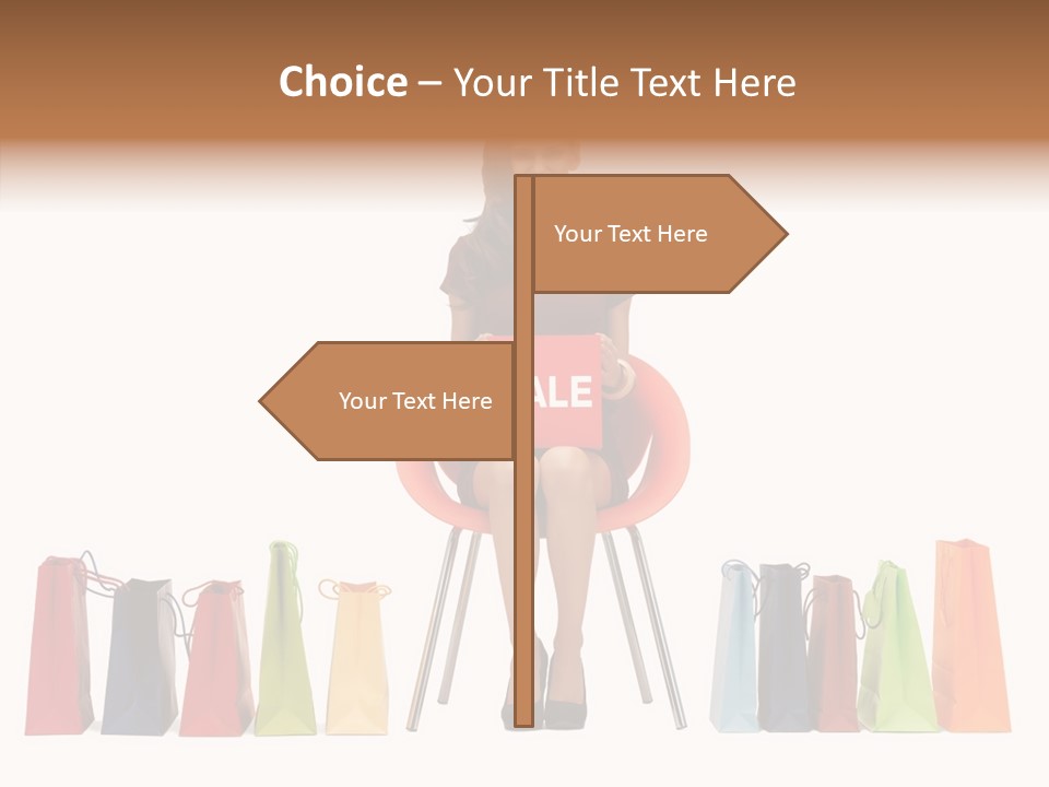 Dress Lady Store PowerPoint Template