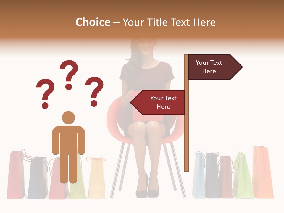 Dress Lady Store PowerPoint Template