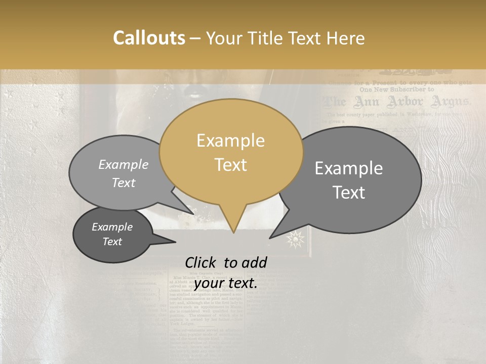Background Crime Text PowerPoint Template