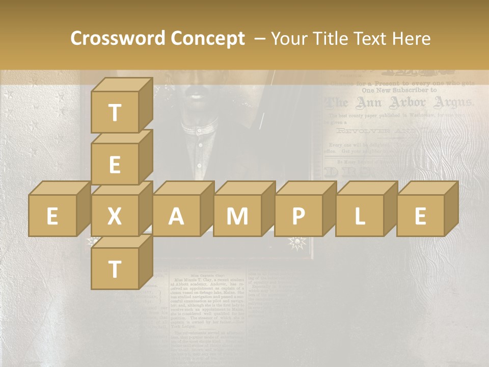 Background Crime Text PowerPoint Template