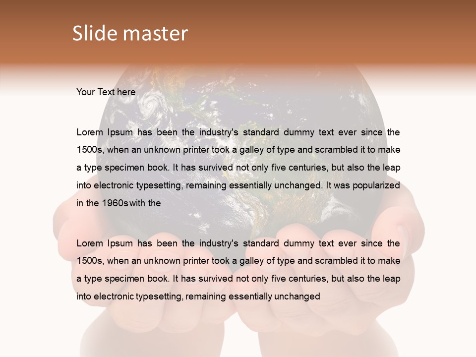 Cutout Protection Woman PowerPoint Template