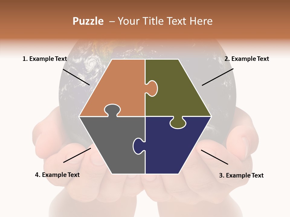 Cutout Protection Woman PowerPoint Template