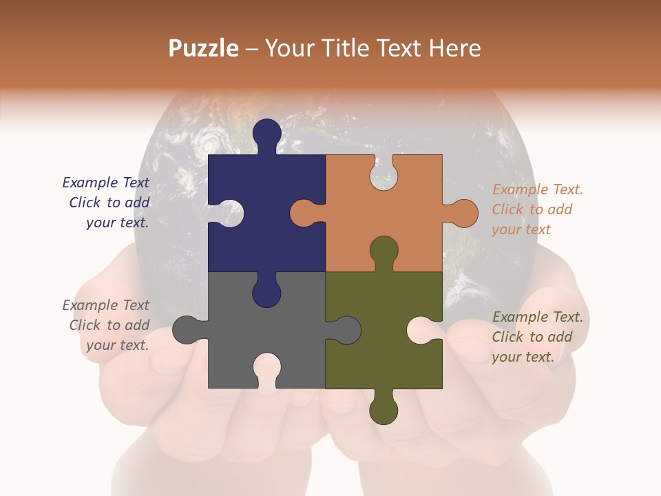 Cutout Protection Woman PowerPoint Template