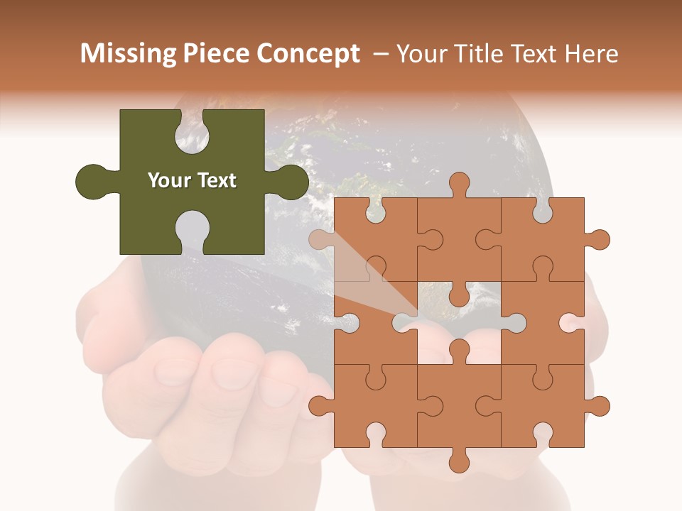 Cutout Protection Woman PowerPoint Template