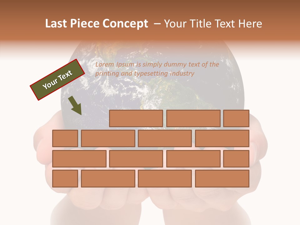 Cutout Protection Woman PowerPoint Template