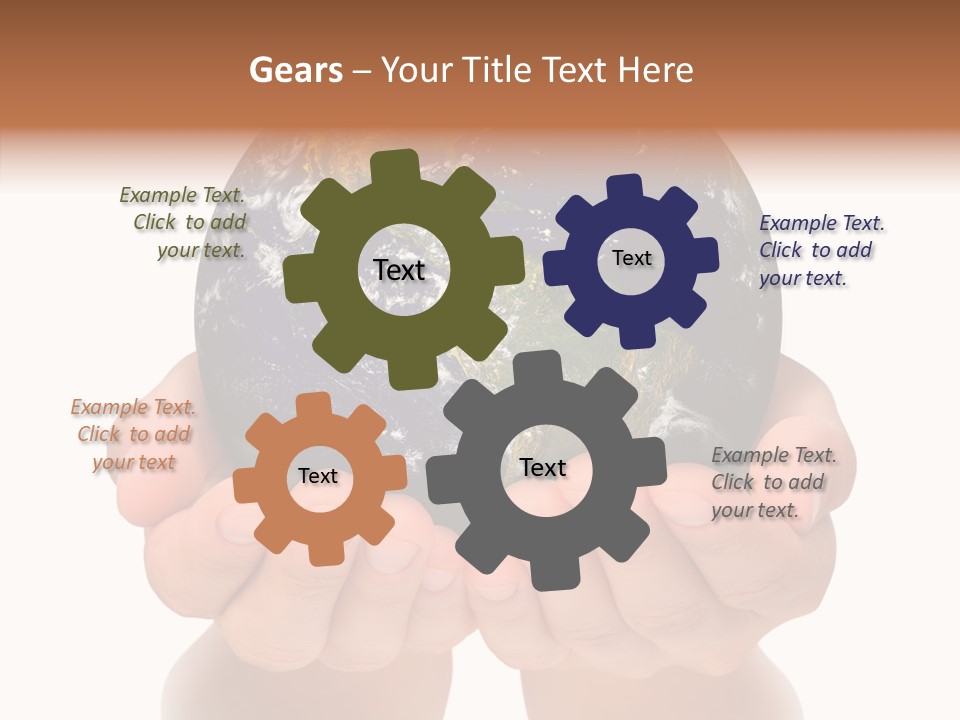 Cutout Protection Woman PowerPoint Template