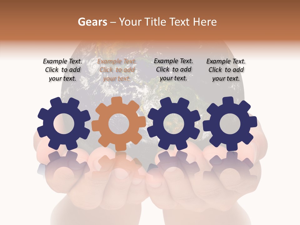 Cutout Protection Woman PowerPoint Template