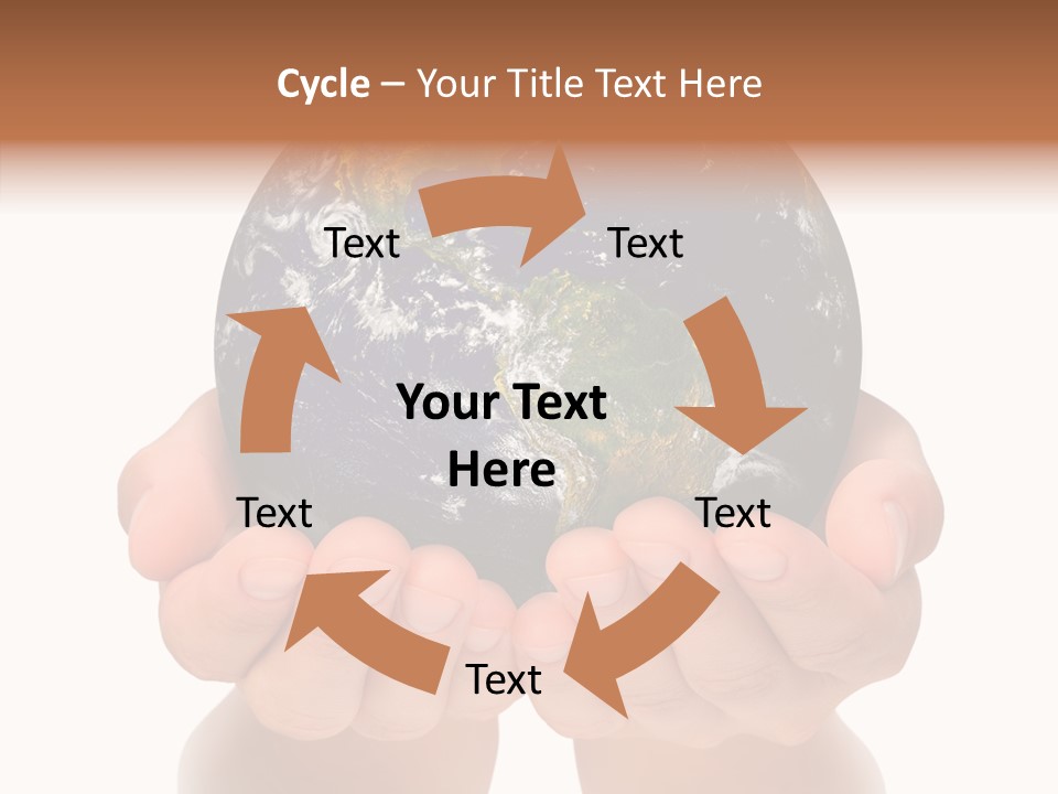 Cutout Protection Woman PowerPoint Template