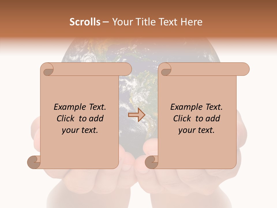 Cutout Protection Woman PowerPoint Template