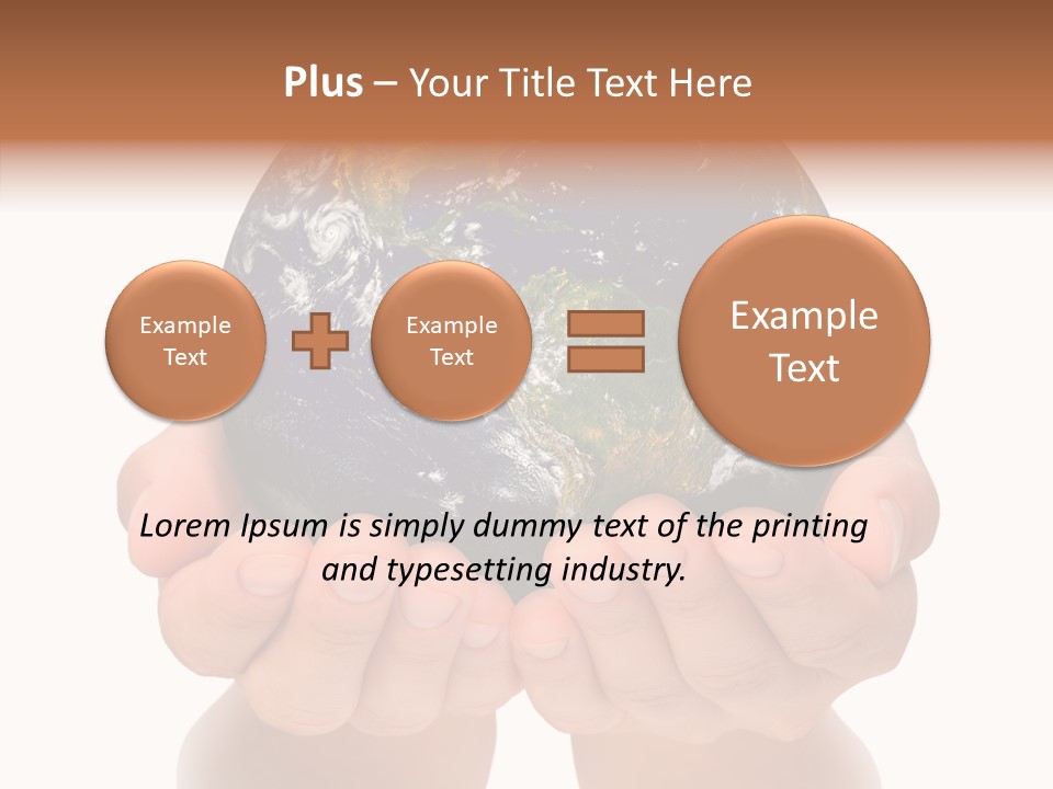 Cutout Protection Woman PowerPoint Template