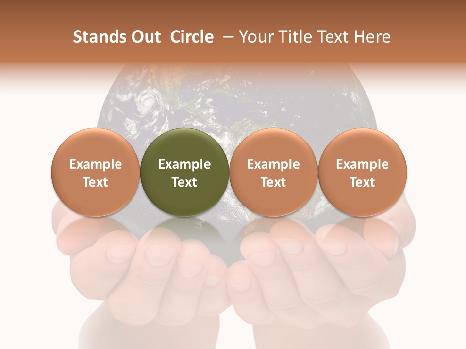 Cutout Protection Woman PowerPoint Template