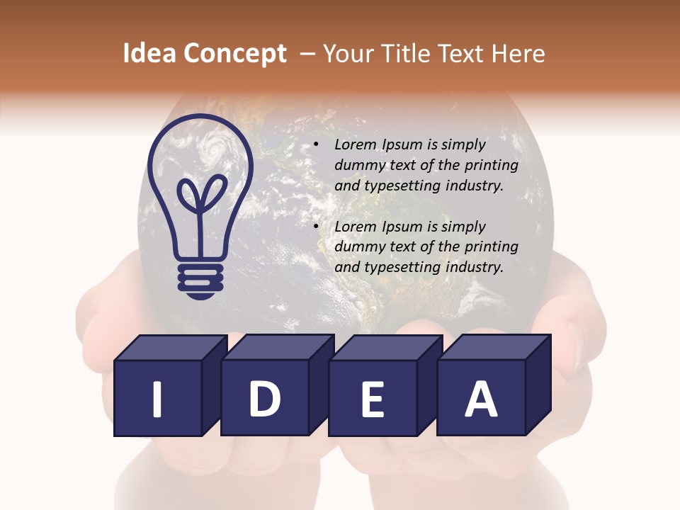 Cutout Protection Woman PowerPoint Template