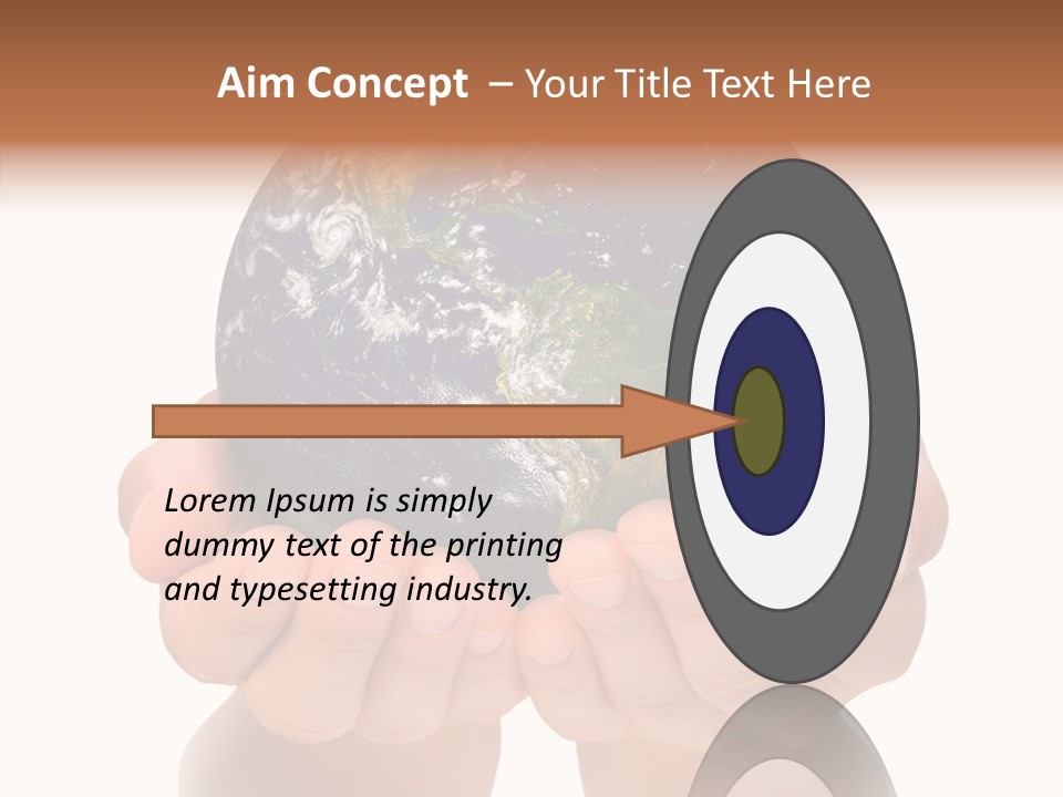 Cutout Protection Woman PowerPoint Template