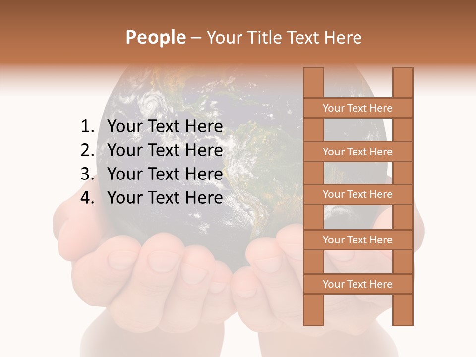 Cutout Protection Woman PowerPoint Template