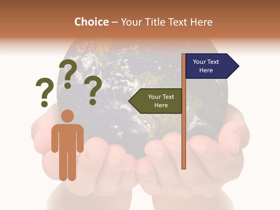 Cutout Protection Woman PowerPoint Template