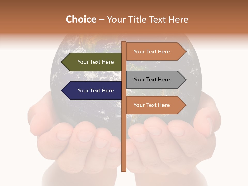 Cutout Protection Woman PowerPoint Template