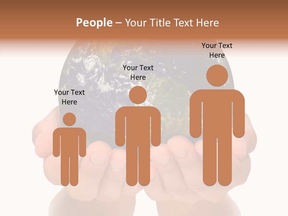 Cutout Protection Woman PowerPoint Template