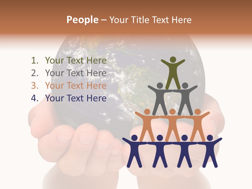 Cutout Protection Woman PowerPoint Template