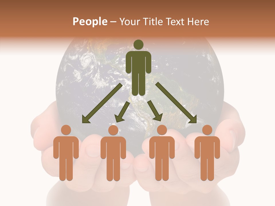 Cutout Protection Woman PowerPoint Template