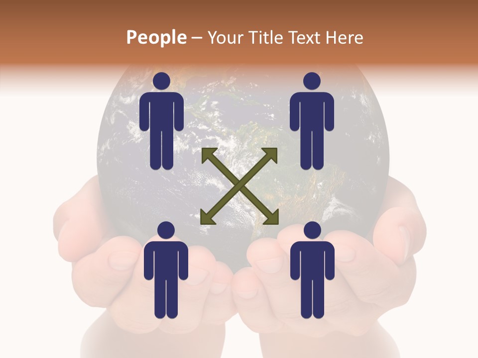 Cutout Protection Woman PowerPoint Template