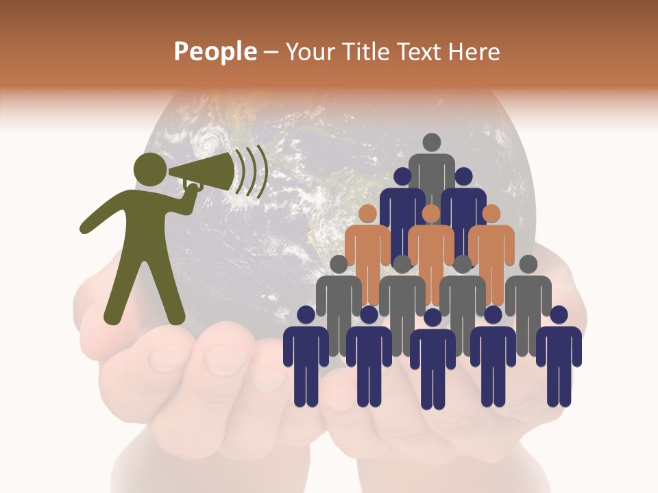 Cutout Protection Woman PowerPoint Template