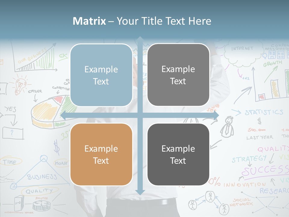 Search White Statistics PowerPoint Template