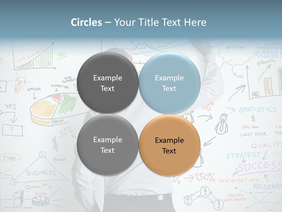 Search White Statistics PowerPoint Template