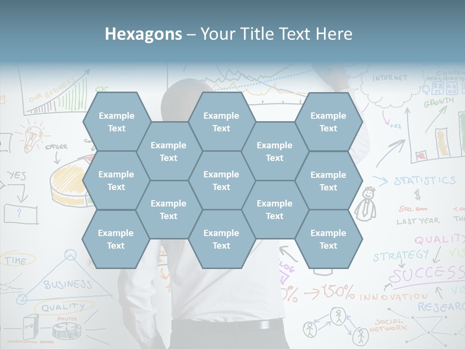 Search White Statistics PowerPoint Template
