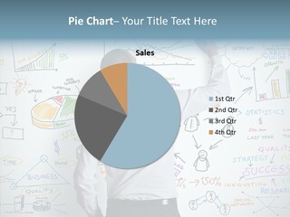 Search White Statistics PowerPoint Template