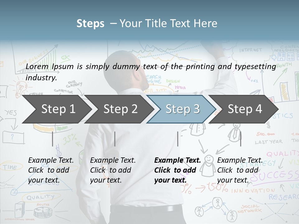Search White Statistics PowerPoint Template