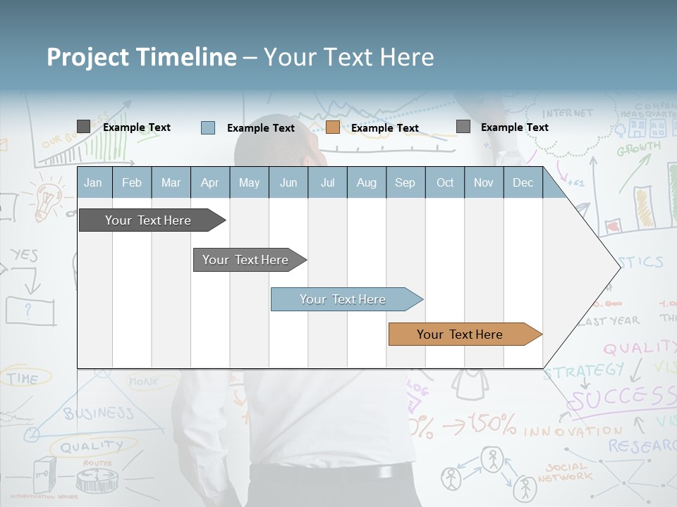 Search White Statistics PowerPoint Template