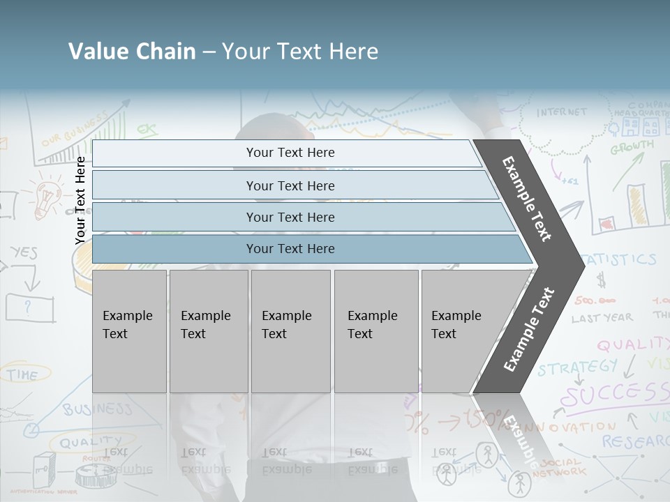 Search White Statistics PowerPoint Template